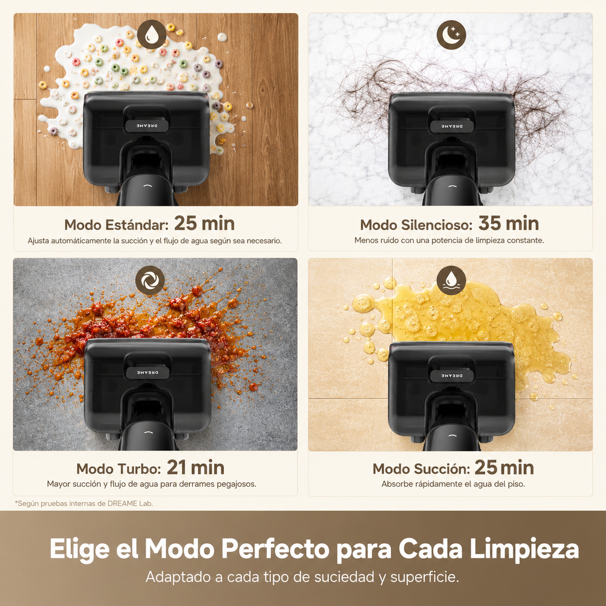 DREAME - Aspiradora Inalámbrica 2 en 1 Blanca (Superligera y Portátil)