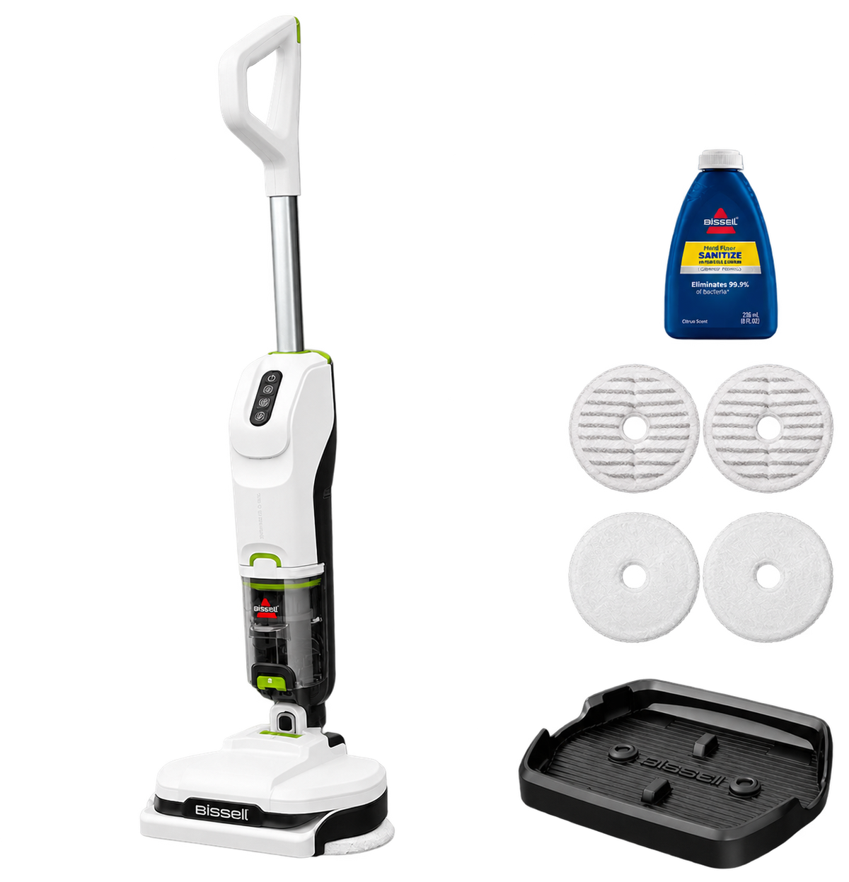 BISSELL - Aspiradora Inalámbrica 2 en 1 Blanca (Superligera y Portátil)